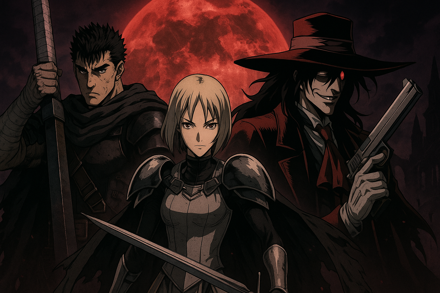 Mega Trio Legendary Anime part 7: Claymore/Hellsing Ultimate/Berserk